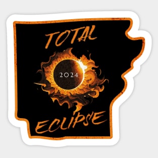 Total Eclipse 2024 Arkansas Sticker